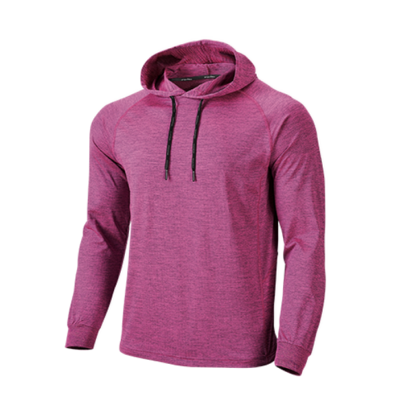 專業健身排汗長袖帽T