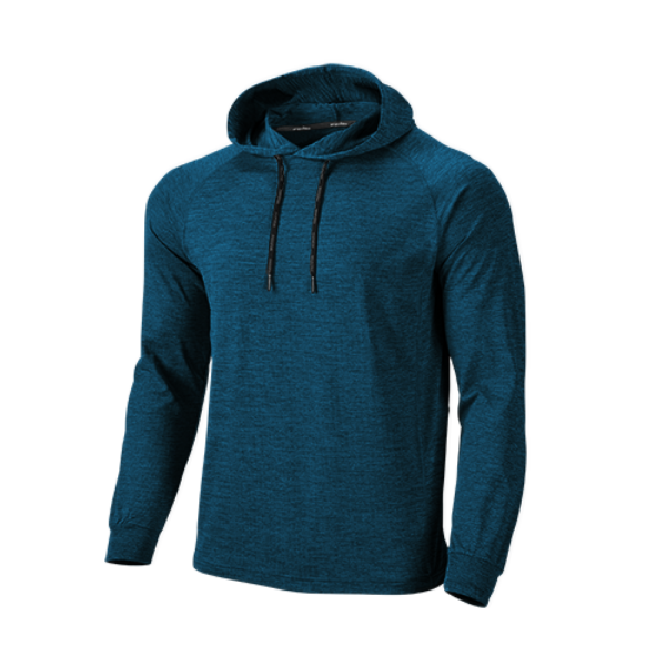 專業健身排汗長袖帽T