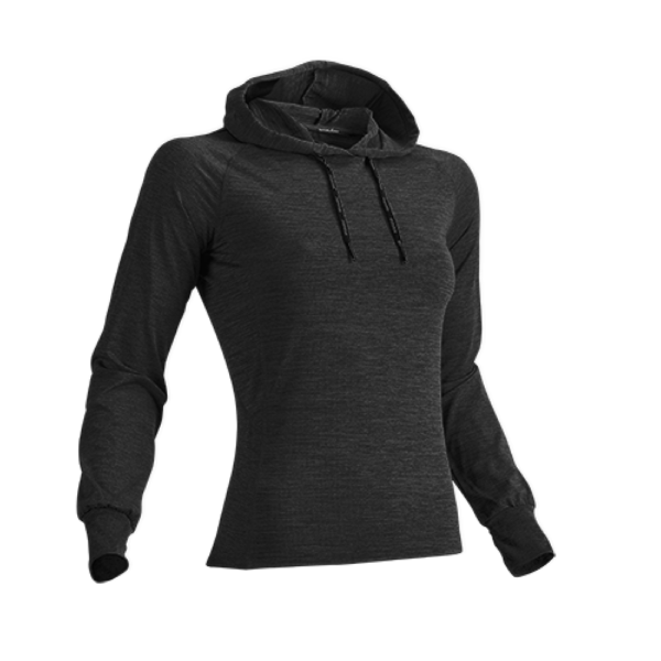 專業健身排汗長袖帽T(女款)