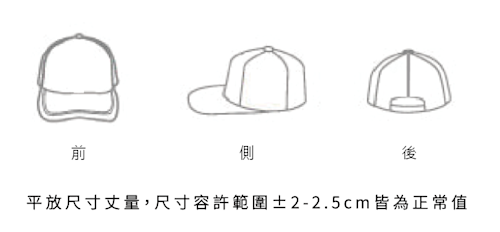 CAP-520尺寸表.png 五片經典棒球帽(夾三文)